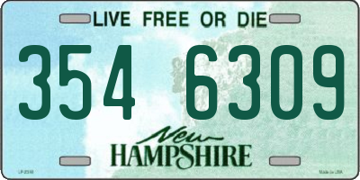 NH license plate 3546309