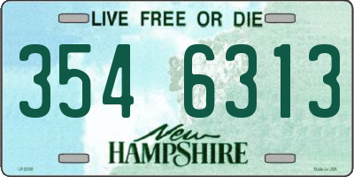 NH license plate 3546313