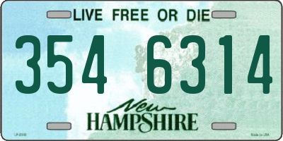 NH license plate 3546314