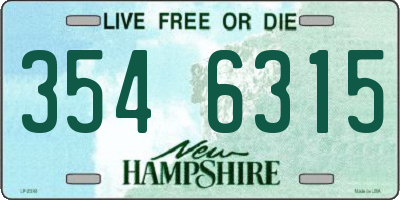 NH license plate 3546315