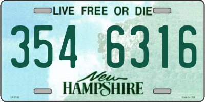 NH license plate 3546316