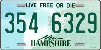 NH license plate 3546329
