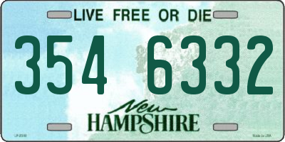 NH license plate 3546332