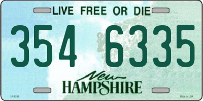 NH license plate 3546335