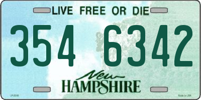 NH license plate 3546342