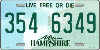 NH license plate 3546349