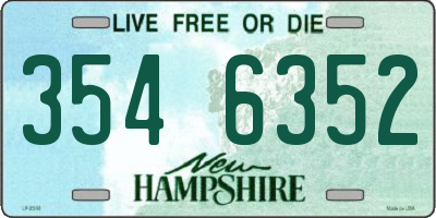 NH license plate 3546352