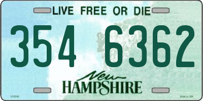 NH license plate 3546362