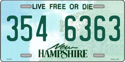 NH license plate 3546363