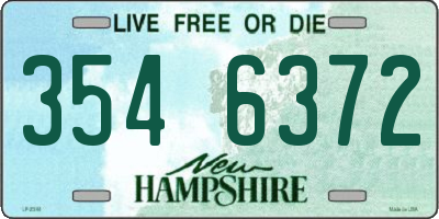 NH license plate 3546372