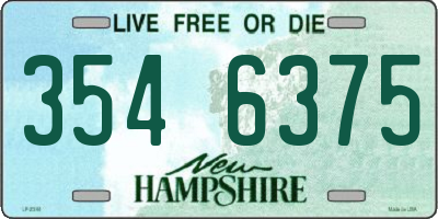 NH license plate 3546375