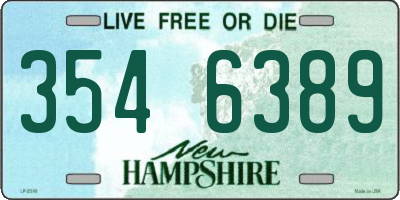 NH license plate 3546389