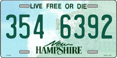 NH license plate 3546392