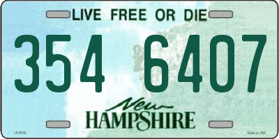 NH license plate 3546407