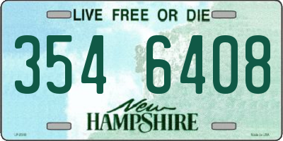 NH license plate 3546408