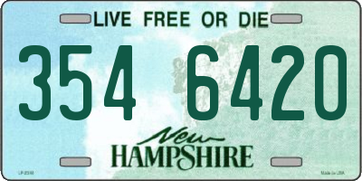 NH license plate 3546420