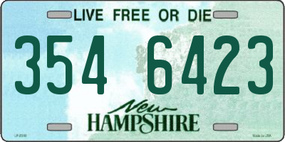 NH license plate 3546423