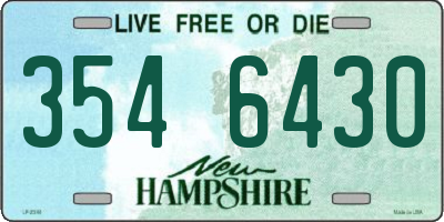 NH license plate 3546430