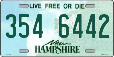 NH license plate 3546442