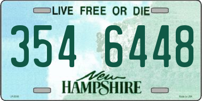 NH license plate 3546448
