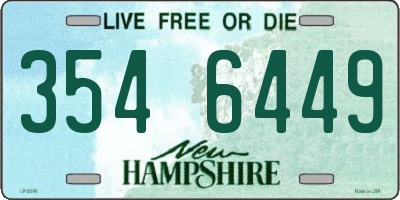 NH license plate 3546449