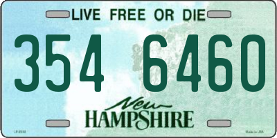 NH license plate 3546460