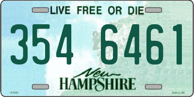 NH license plate 3546461