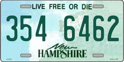 NH license plate 3546462