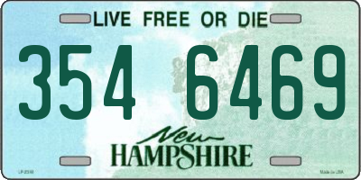 NH license plate 3546469