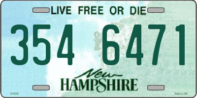 NH license plate 3546471