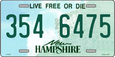 NH license plate 3546475