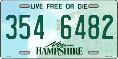 NH license plate 3546482