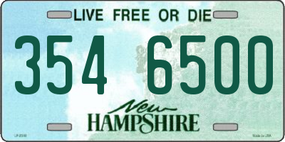 NH license plate 3546500