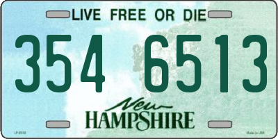 NH license plate 3546513
