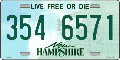 NH license plate 3546571