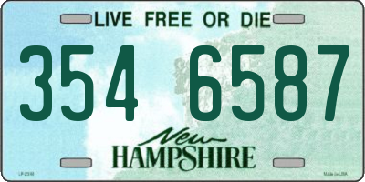 NH license plate 3546587