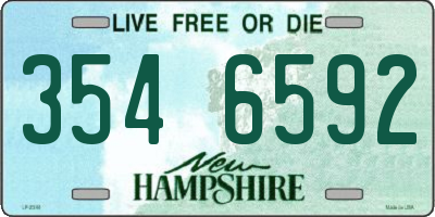 NH license plate 3546592
