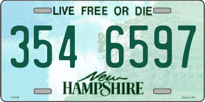 NH license plate 3546597