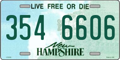 NH license plate 3546606