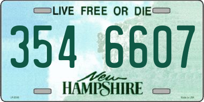 NH license plate 3546607