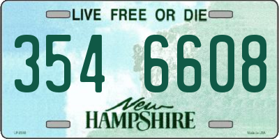 NH license plate 3546608