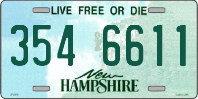 NH license plate 3546611