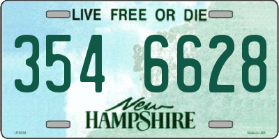 NH license plate 3546628