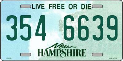 NH license plate 3546639