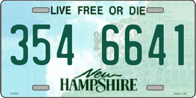 NH license plate 3546641