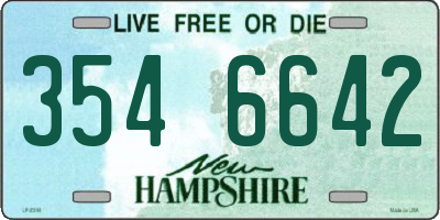 NH license plate 3546642
