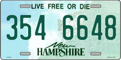 NH license plate 3546648