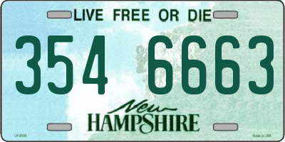 NH license plate 3546663