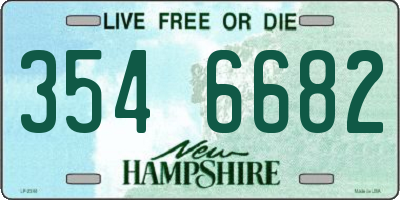 NH license plate 3546682