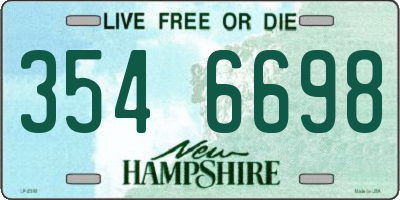 NH license plate 3546698